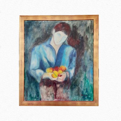 Painting of Boy with Fruit by Bruno Donadel-TIT-935449