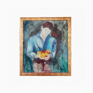 Painting of Boy with Fruit by Bruno Donadel-TIT-935449