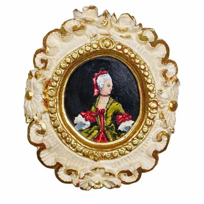 Paintings of People in Rococo Costumes, 1950s, Set of 3-KJP-1738308