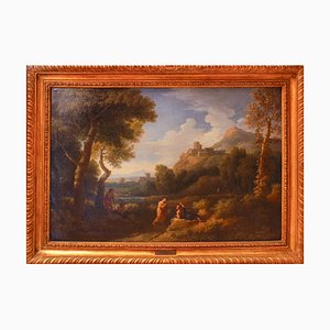 Pair of Roman Landscapes - by J.F. Van Bloemen - 18th Century 18th Century-ZCI-756280