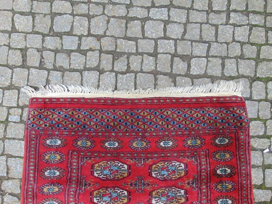 Pakistani Handwoven Bokhara Royal Woolen Carpet, 1980s-CAQ-692064