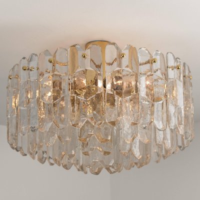 Palazzo Light Fixtures in Gilt Brass and Glass by J. T. Kalmar, 1970s, Set of 5-VDW-968280