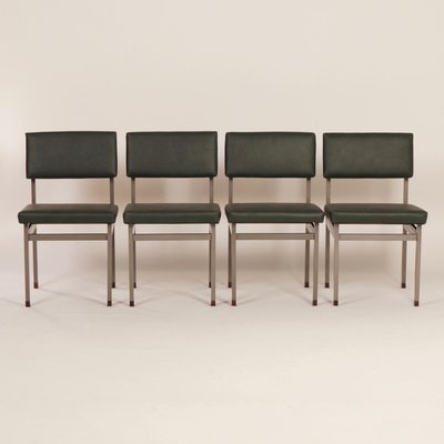 Pali Dining Chairs by Louis van Teeffelen for Wébé, 1960s, Set of 4-ZT-604545