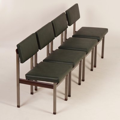 Pali Dining Chairs by Louis van Teeffelen for Wébé, 1960s, Set of 4-ZT-604545