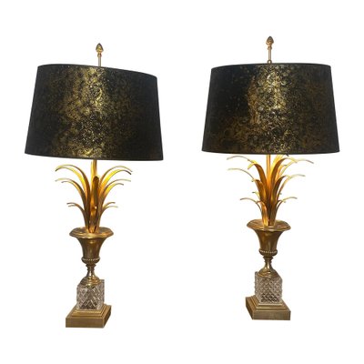 Palm Tree and Pineapple Lamps from Boulanger, Belgium, 1970s, Set of 2-JG-1446679