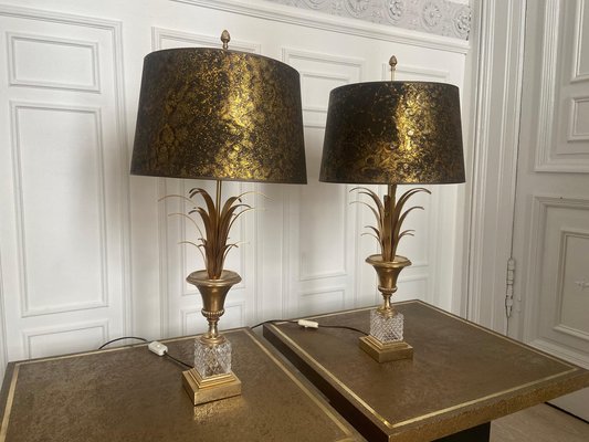 Palm Tree and Pineapple Lamps from Boulanger, Belgium, 1970s, Set of 2-JG-1446679