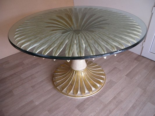 Palmwood Dining Table, Italy, 1970s-FEO-1750091