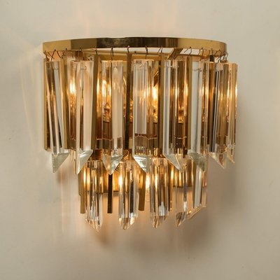 Palwa Murano Glass and Brass Sconce, Austria, 1960s-VDW-913223