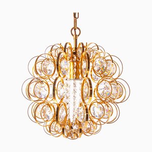 Palwa Orbit Chandelier Crystal & Gilt Brass by Gaetano Sciolari, 1960s, Germany-DEK-932407