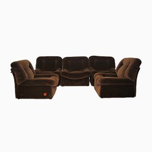 Panarea Modular Armchairs in Chenille from Lev & Lev, 1970s, Set of 5-KNM-1008663