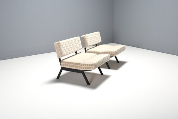 Panchetto Reclining Chairs by Rito Valla for Ipe, Italy, 1960s, Set of 2-QT-1349568