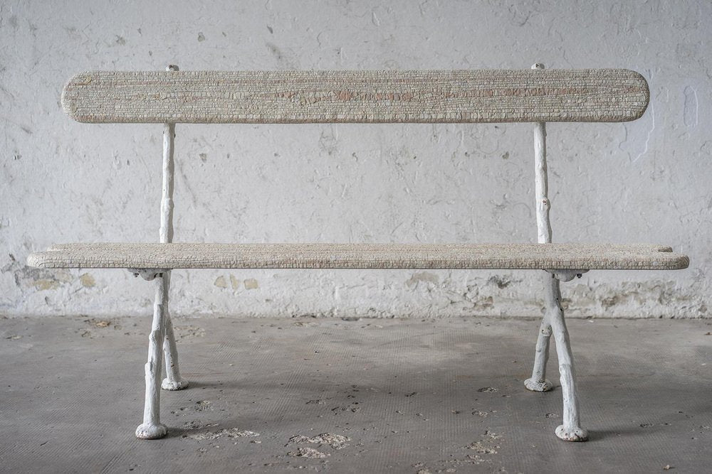 Panchina Bianca Antique Bench by Yukiko Nagai