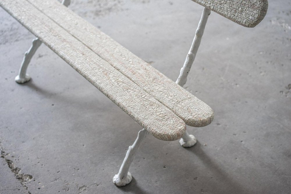 Panchina Bianca Antique Bench by Yukiko Nagai