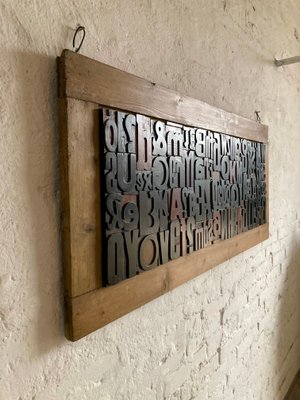 Panel with Typographical Letters-ZKN-1098004