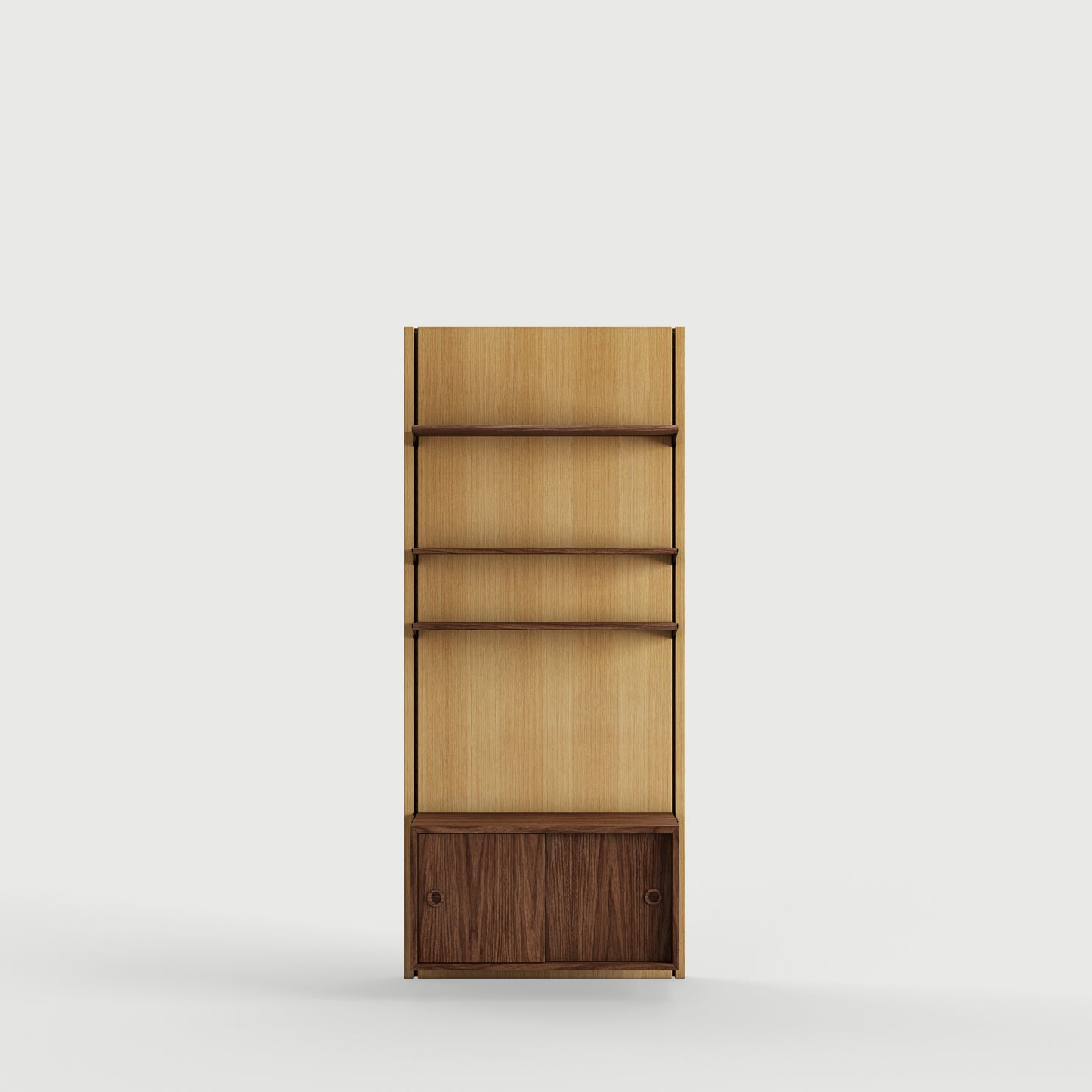 Panel System 1A - Oak Dark Oil / Walnut
