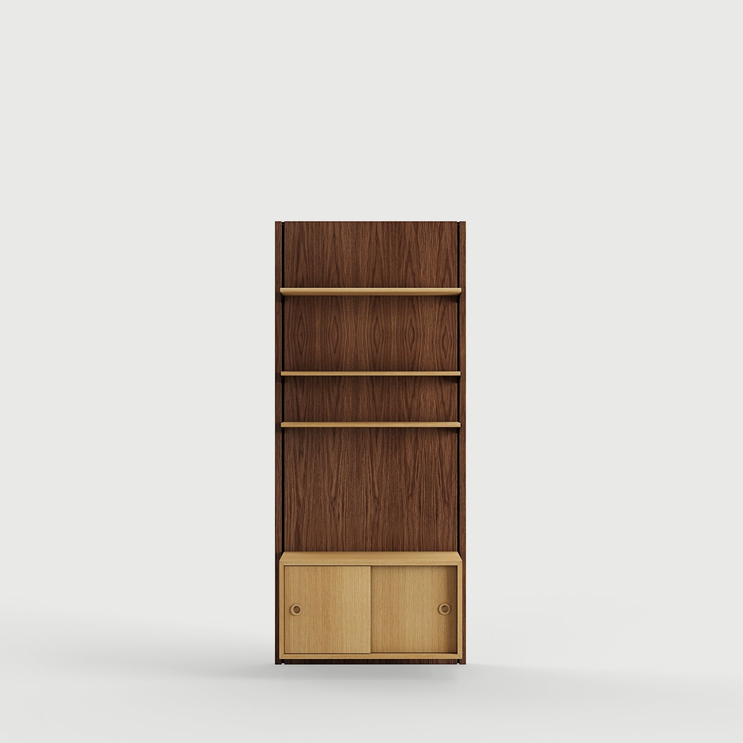 Panel System 1A - Walnut / Oak Dark Oil