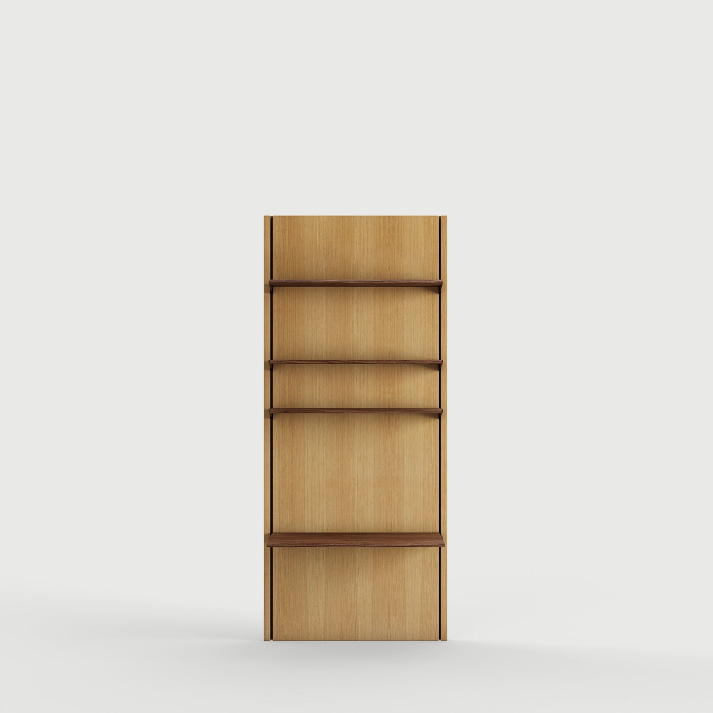 Panel System 1B - Oak Dark Oil / Walnut