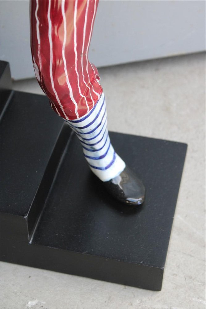 Pantalone Carnival Ceramic Sculptue by Otelo Rosa for Sanpolo Venezia