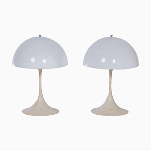 Panthella Table Lamps by Verner Panton for Louis Poulsen, 1970s, Set of 2-ZT-627892