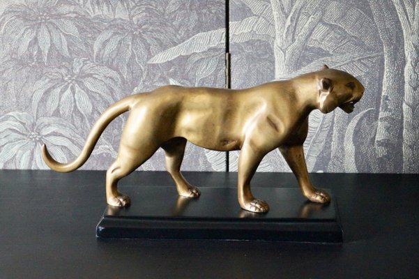 Panther Sculpture, France, 1970s, Bronze-DVX-1059267