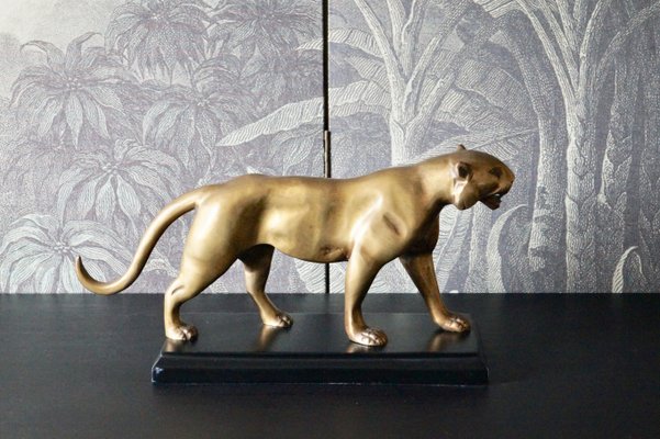 Panther Sculpture, France, 1970s, Bronze-DVX-1059267