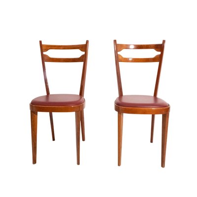 Paolo Buffa Style Dining Chairs, Italy, 1950s, Set of 2-UPW-1425527