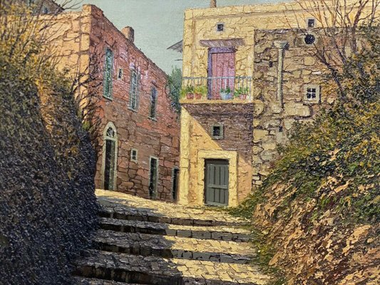 Paolo De Robertis, Caserta Vecchia, Oil on Canvas, Italy-VHF-1005359