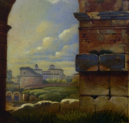 Paolo De Robertis, Roma, Oil on Canvas, Italy-VHF-1766036