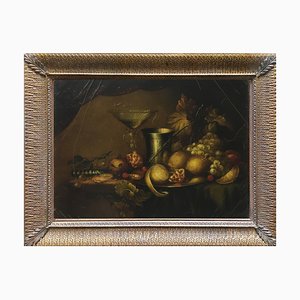 Paolo De Robertis, Still Life Painting, Italy, Oil on Canvas, Framed-YUW-1299399