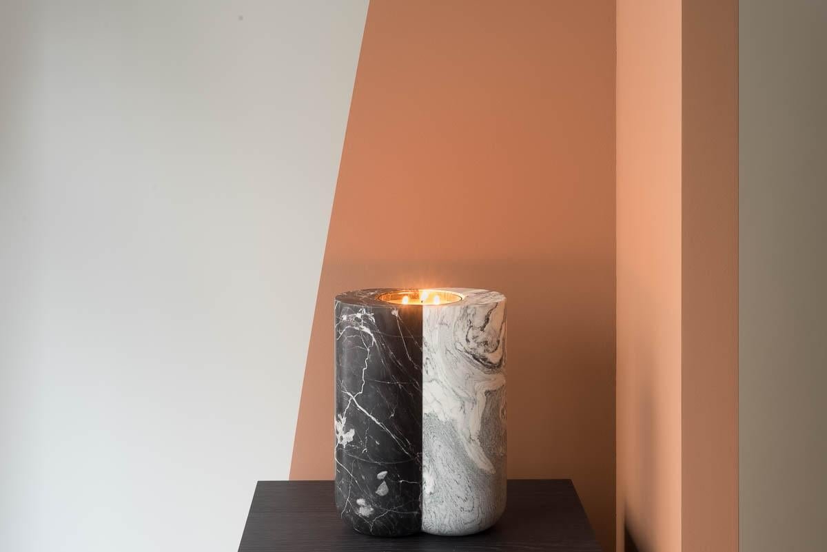 Paonazzo Candleholder by Magaux Keller Canteen