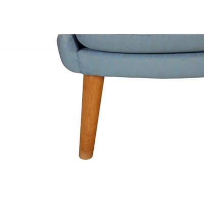 Papa Bear Chair in Blue Fabric by Hans Wegner, 1970s-MTD-1807560