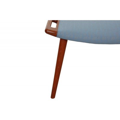 Papa Bear Chair in Blue Fabric by Hans Wegner, 1970s-MTD-1807560