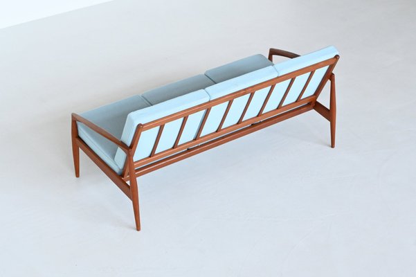 Paper Knife 3-Seater Sofa by Kai Kristiansen for Magnus Olesen, 1956-BXV-1785453