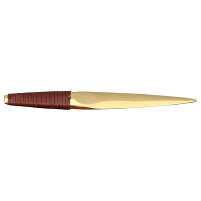 Paperknife with Leather Handle by Carl Auböck, 2000s-SFD-824967