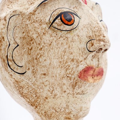 Papier Mâché Head from Punjab, 1960s-NYF-2019179