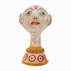 Papier Mâché Head from Punjab, 1960s-NYF-2019179