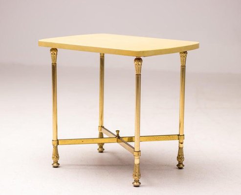 Parchment Side Table attributed to Aldo Tura, 1960s-WN-1436590