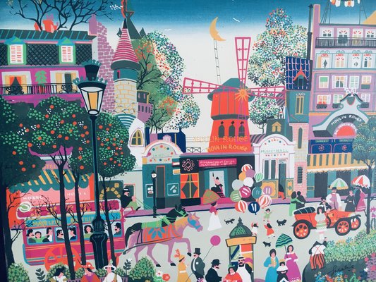 Paris Montmartre, 1975, Acrylic on Canvas-RQV-1094435