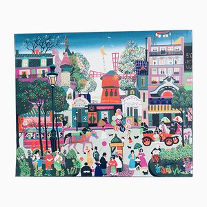 Paris Montmartre, 1975, Acrylic on Canvas-RQV-1094435