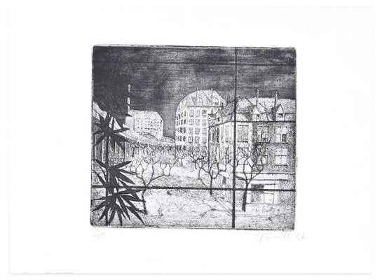 Paris - Original Etching by A. Buratti - 1947 1947-ZCI-758708