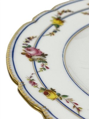 Paris Porcelain Dinner Plates, Early 19th Century, Set of 6-UCH-1224299