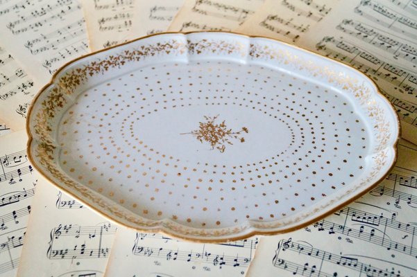 Paris Porcelain Oval Tray in the Style of Sevres, 1800-1820-DVX-1289005