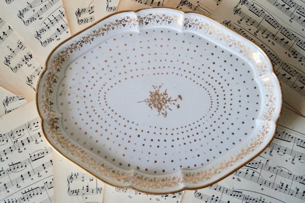 Paris Porcelain Oval Tray in the Style of Sevres, 1800-1820-DVX-1289005