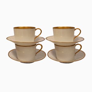 Paris Porcelain Tea Cups, Set of 4-LXX-2017469