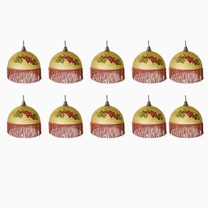 Parisian Brasserie Shades in Molten Glass, France, 1960s, Set of 10-CGX-1806265