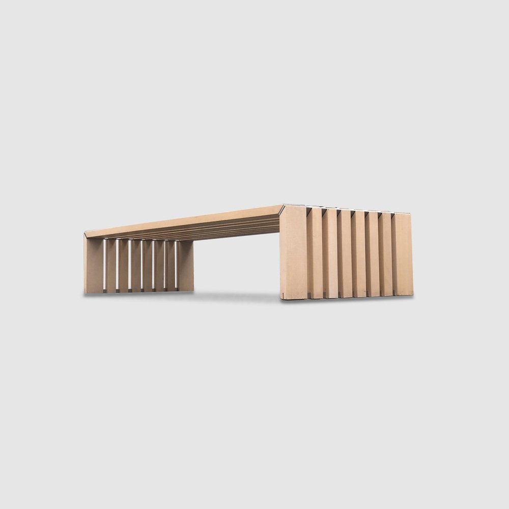 Passe Partout Slatted Ash Bench by Walter Antonis for Arspect, 1970s