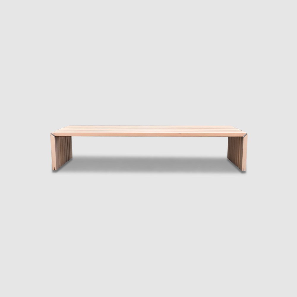 Passe Partout Slatted Ash Bench by Walter Antonis for Arspect, 1970s