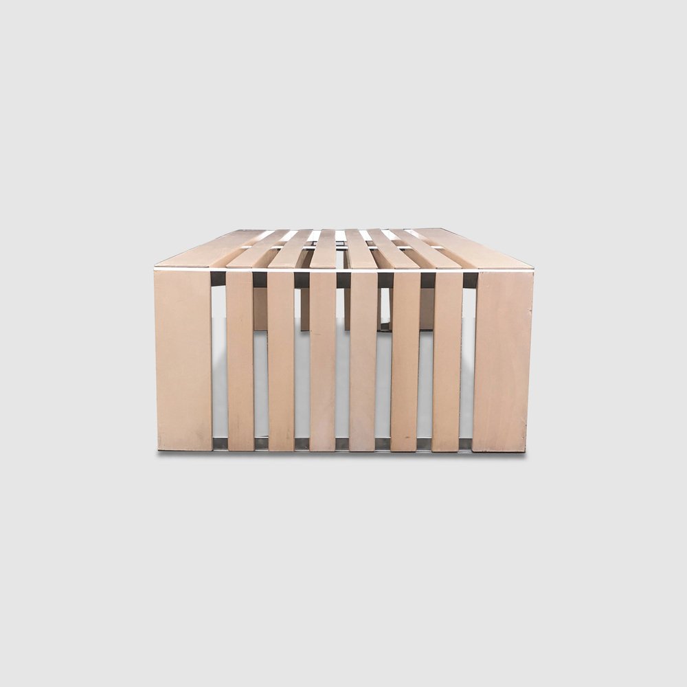 Passe Partout Slatted Ash Bench by Walter Antonis for Arspect, 1970s