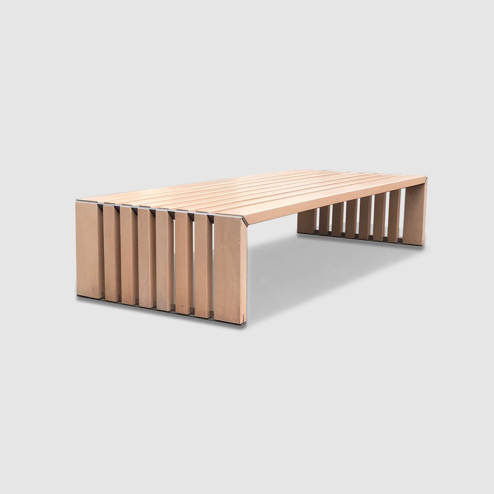 Passe Partout Slatted Ash Bench by Walter Antonis for Arspect, 1970s