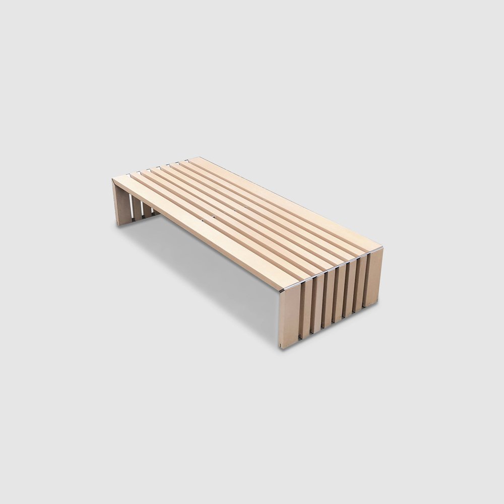 Passe Partout Slatted Ash Bench by Walter Antonis for Arspect, 1970s